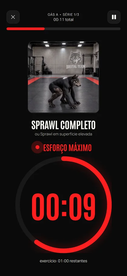 Circuito de gás com o tempo correndo